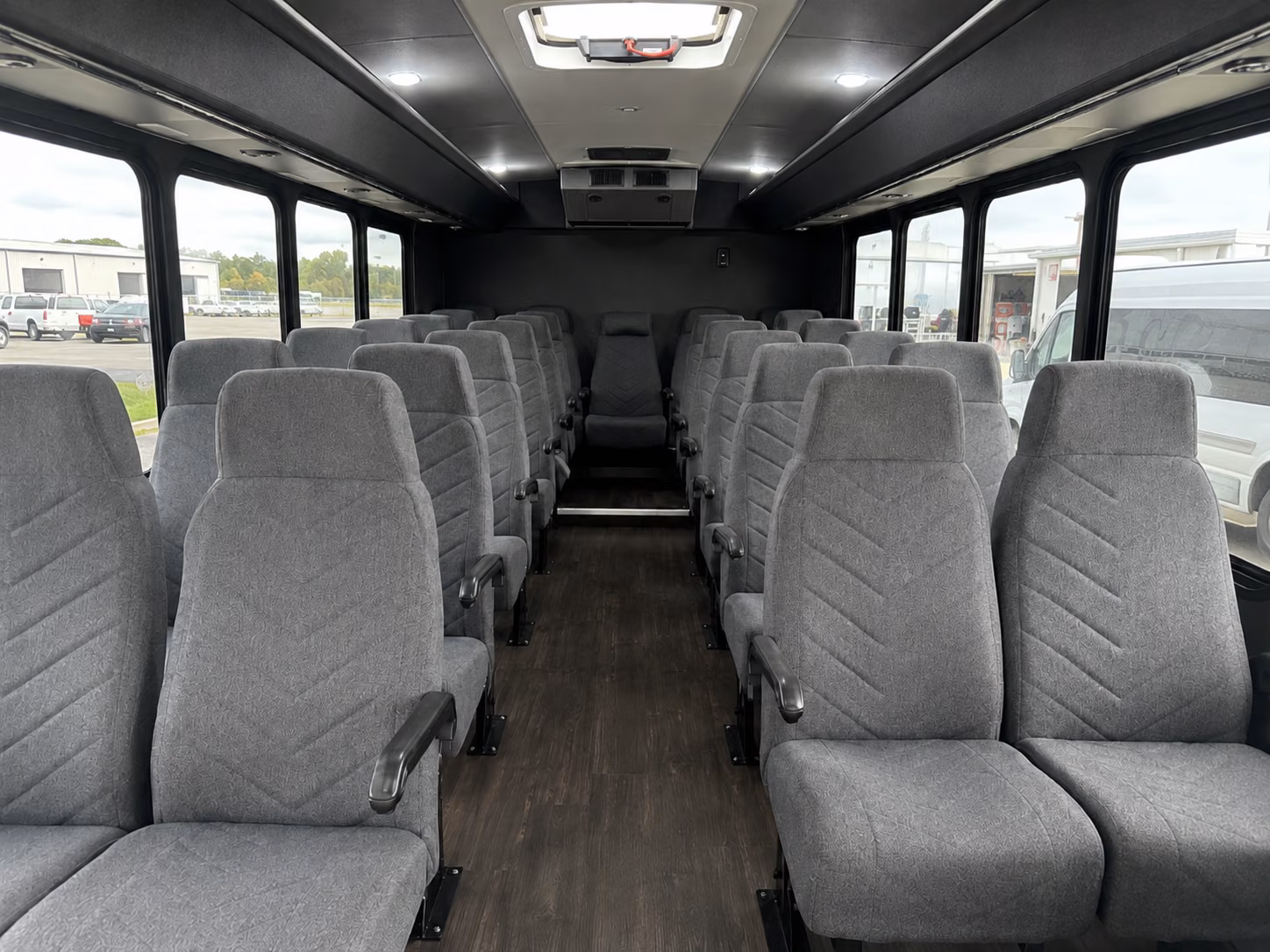 hoover 18 passenger minibus interior