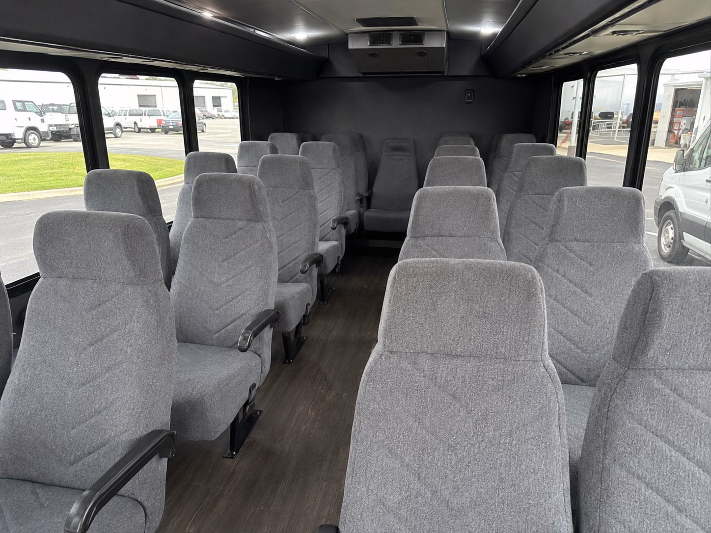 hoover 20 passenger minibus inside