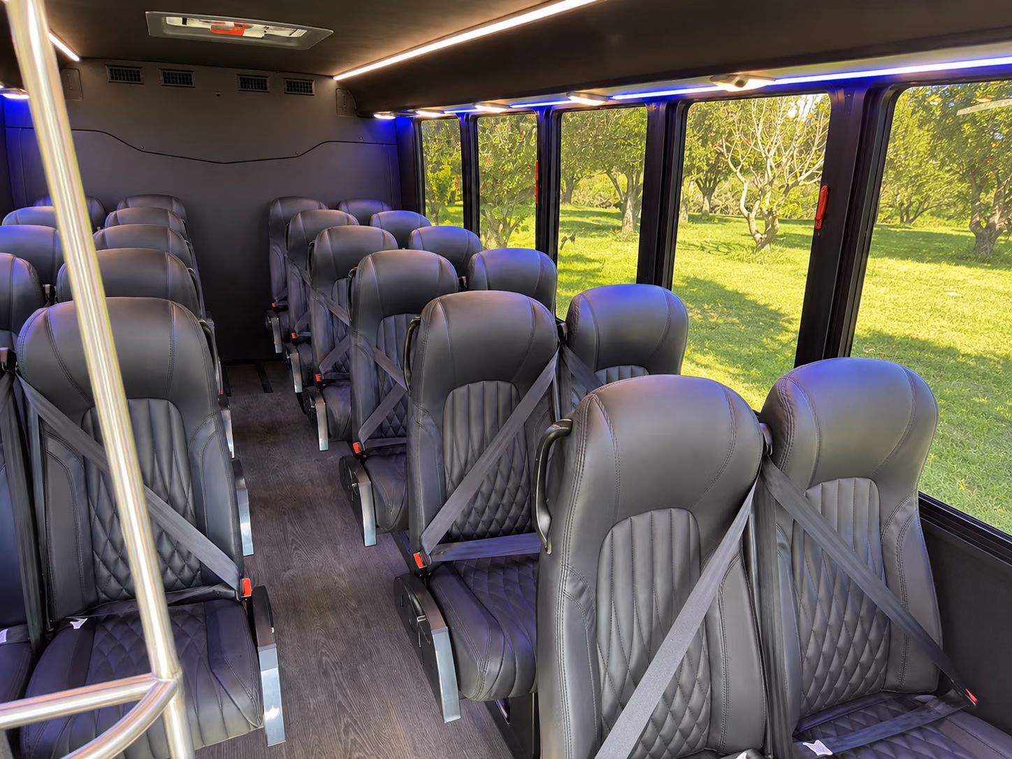 hoover 20 passenger minibus interior