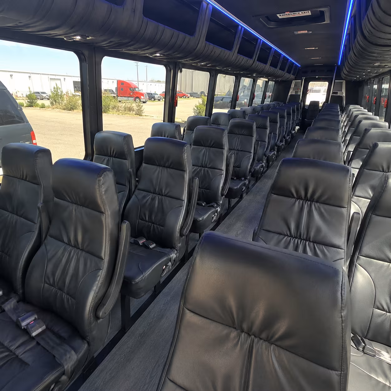 hoover 25 passenger minibus interior