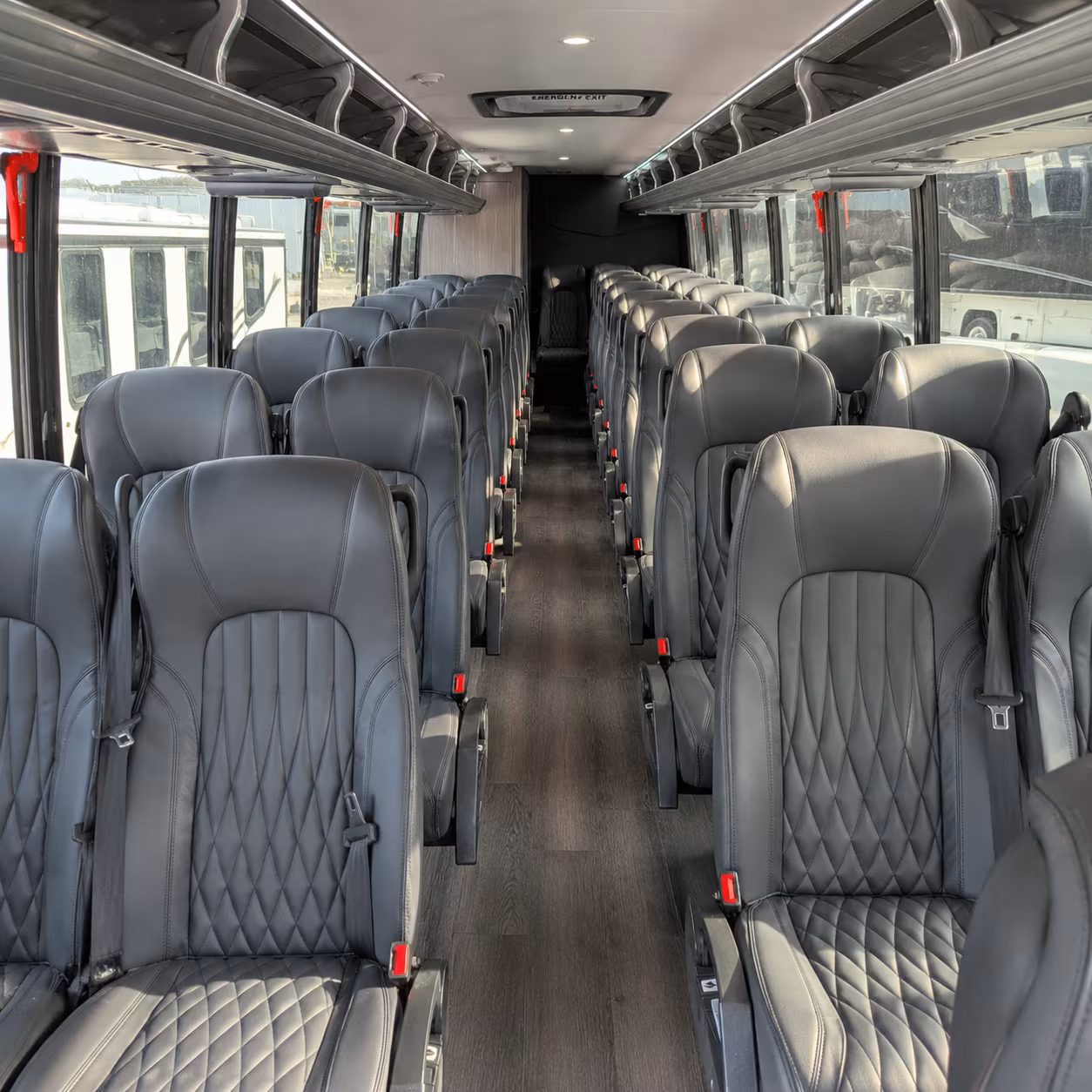 hoover 35 passenger minibus inside