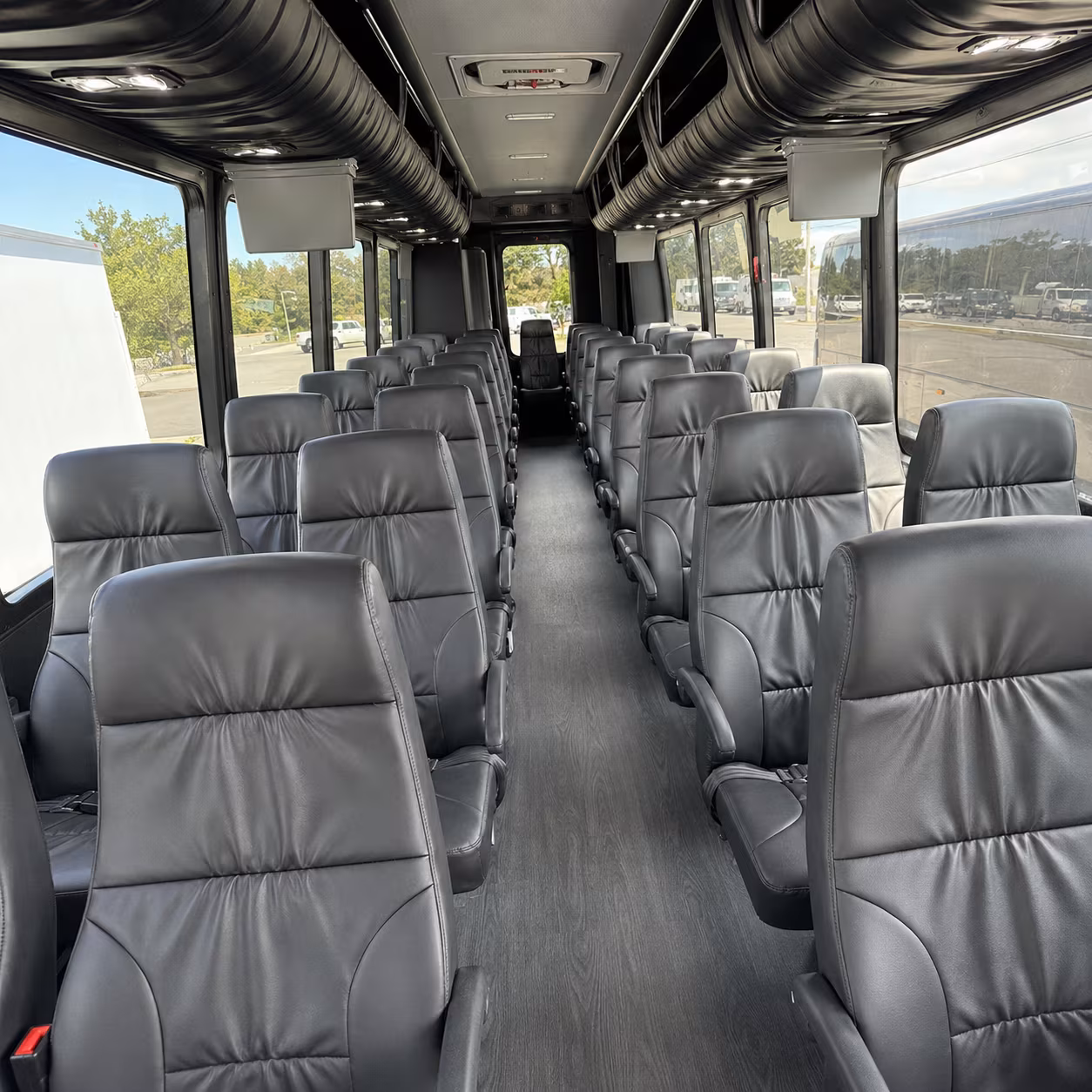 hoover 35 passenger minibus interior