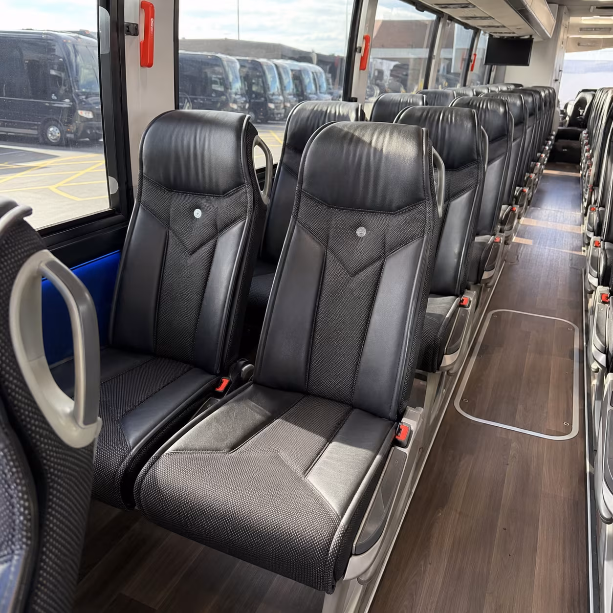 hoover 40 passenger charter bus interior