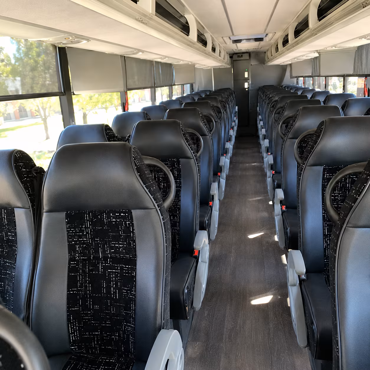 hoover charter bus inside