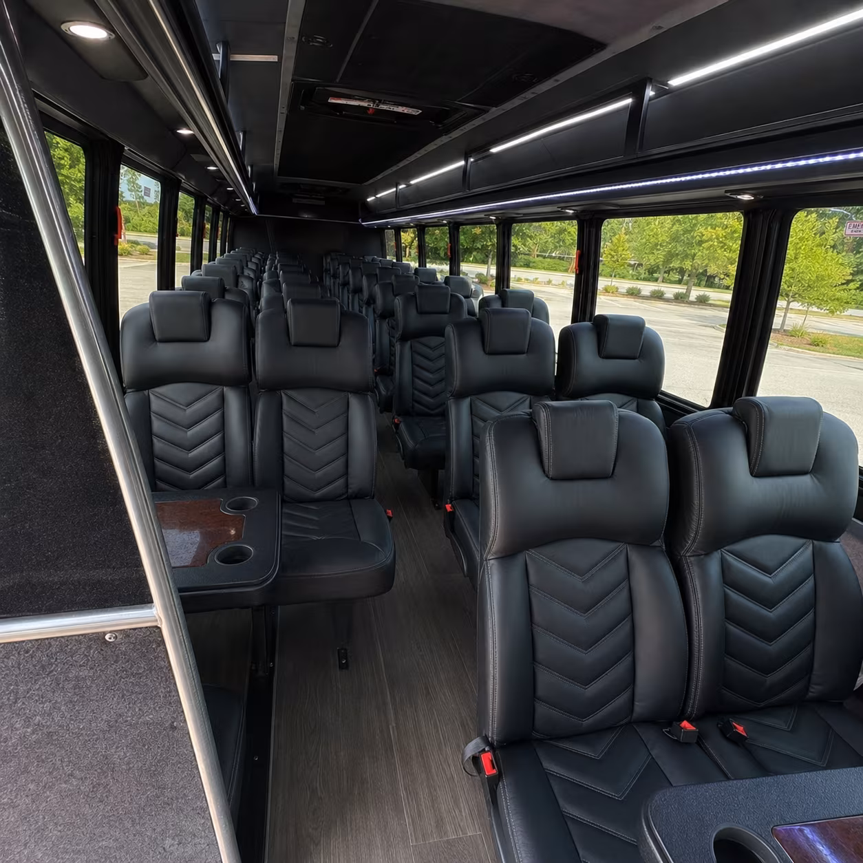 hoover concert transportation onboard seating