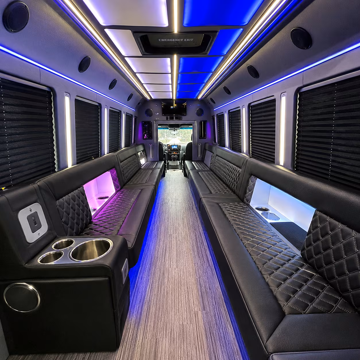 hoover party bus inside