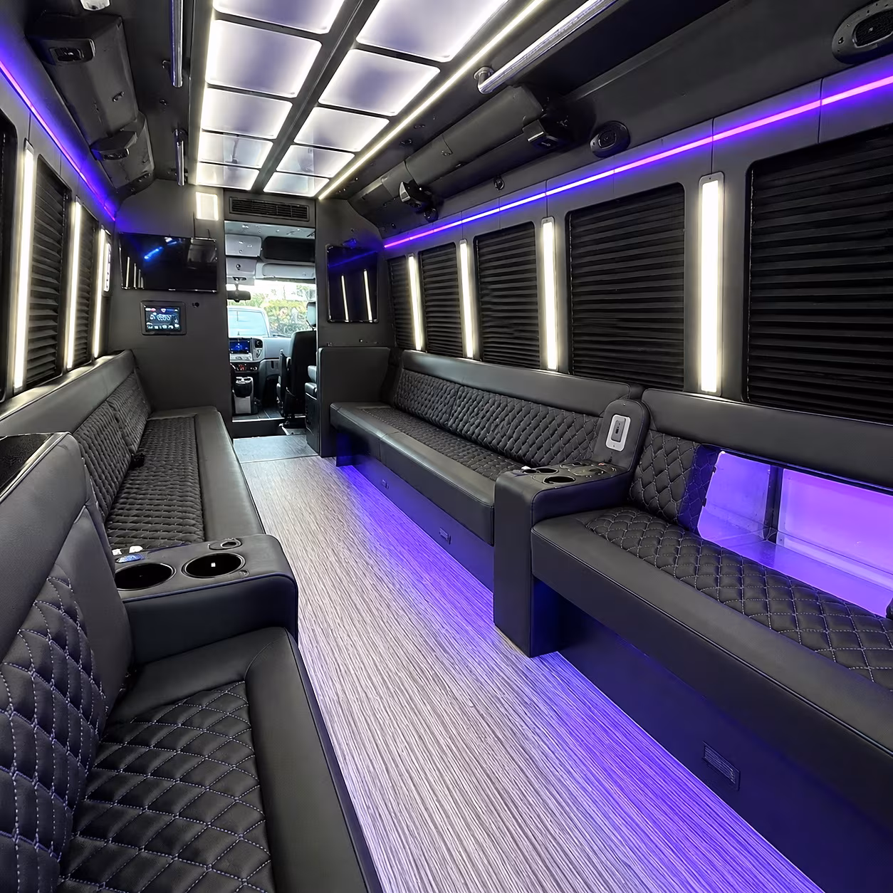 hoover party bus interior