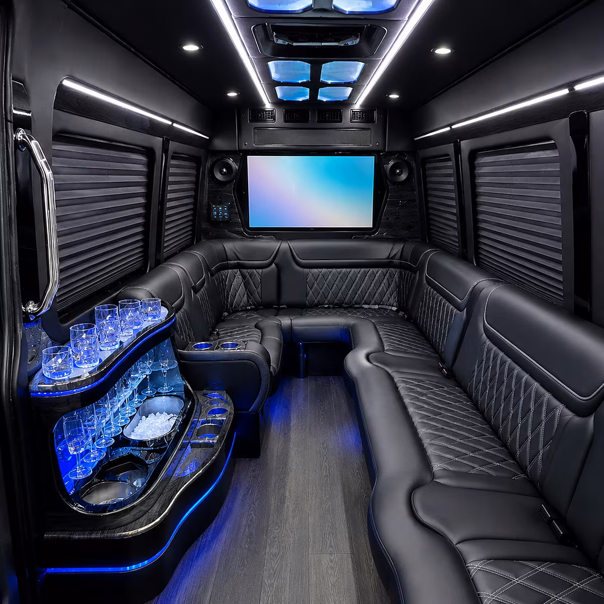 hoover wine tour party bus rental
